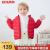 鸭鸭（YAYA）儿童轻薄短款羽绒服男童女童外套2022冬季洋气童装KX 中国红-男 140