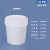 铁提手工业级水桶塑料桶密封桶油漆桶油墨桶胶桶桶小桶大桶机油桶带盖带提手铁提手 10L-白色带盖（铁提手款）