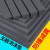 米乐奇 雪弗板硬高密度材料板建筑沙盘模型制作材料手工diy雕刻PVC发泡板 多规格可定制 黑色无胶-0.5m宽X0.5m长【40mm厚】