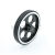 主动轮金属承重车轮 智能小车机器人金属驱动轮 铝合金橡胶轮胎 直径64mm内径8mm