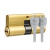 SISAV 防盗门锁芯铜C级锁芯入户门锁具 配7把钥匙 75mm32.5+42.5
