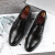 红蜻蜓（RED DRAGONFLY）夏季皮鞋男商务正装皮鞋镂空透气百搭休闲黑色上班工作鞋子 黑色打孔【41码】