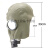 全封闭防毒面具喷漆化工农药消军生化实验皮脸面罩防护 全封闭防毒面具只是一个面具