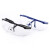 稳斯坦 WF042 防护眼镜 防飞溅防尘打磨眼镜防风沙防冲击眼镜伸缩腿 蓝架白片(1个)