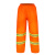 哲卜环卫保洁工人分体雨衣雨裤套装劳保物业道路施工程反光防雨服橙色 橙色多反光条套装(内里为布) XXXL