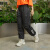 阿迪达斯（adidas） 女士长裤夏季新款宽松透气运动裤休闲收口小脚舒适裤子 JE3200黑色黑标 2XL