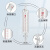 玻璃双层恒压分液漏斗 四氟4F活塞节阀门双层夹套滴液漏斗化学实 25ml 24*24带刻度
