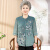 朵诗澜（Duoshilan）奶奶装七分袖衬衫老年人夏装女60岁7080老人衣服妈妈装老太太衬衣 绿色 XL(建议95-110斤)