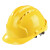 猩阮樟安帽工地建筑施工安头帽防护帽加厚工程头盔国标定制印字男 V型加厚ABS透气款黄色