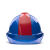 HKFZ海华A7国标湖北电网电绝缘工地安全帽蓝色防砸透气安全帽厂家印字 A7红色抽拉帽衬