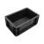 黑色防周转箱塑料盒长方形物料箱电子元件零件盒400×300*200 300x200x120