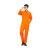 男士连身工作服风电厂耐磨防尘连身衣工装机修焊工连身裤防护衣 橘橙色 XL