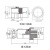 婕满果GX16连接器 M12接插件 M20插头 插座 插头 M16型8芯双缺口插座直式插座 直插