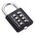 京速 密码锁 八位按键固定锁 工具箱密码锁 通用防盗挂锁 黑色 单位：把