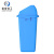 米奇特工（Agents mickey）塑料垃圾桶 户外方形分类垃圾箱 蓝色（可回收物） 40L加厚摇盖