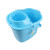 高带轮拖把桶经济型拖地桶塑料清洁水桶结实地拖桶老式拖布桶 蓝色(单桶)