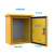 定制适用户外黄色配电箱基业加厚工地电箱室外防水控制箱配黄色脚架60*50 600*500*200（1.0mm）