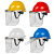 安全帽带面罩全脸防护透明PVC铝包边烧焊防飞溅防冲击打磨面屏 支架+3张面屏