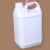 加厚食品级白色塑料方桶酒精消毒液桶山茶油桶水桶2.5/5/10升kg斤 4L乳白色 36个