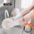谋福 耐用型手套 防水加长清洁手套 厨房洗碗洗衣服 束口加绒 M 