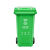 户外分类垃圾桶大号带盖轮商用餐饮大容量环卫物业厨余桶公共场合 100L加厚绿色厨余垃圾