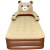 TLXT充气床午休1.5双人简易卡通气垫床加高打地铺折叠1.2单人睡垫便携 灰熊床头+床垫【单人】 长2 0x0x0cm