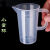 600ml透明塑料调漆杯生产厂家一次性量杯带印刻度杯pp油漆比例杯 全柄大规格