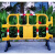 塑料施工护栏防撞道路施工铁马移动围栏停车场学校市政道路隔离栏 黄色600*900折叠 一套四片
