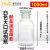 戴丹广口瓶玻璃试剂瓶酒精罐实验室毛口玻璃瓶白色细口瓶磨口空瓶密封 1000ml透明大口