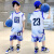 DPQA361官方aj儿童装男童夏装套装2024新款夏季篮球服夏NＩKＥ 紫色 120cm(120cm)