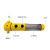 丰稚 救生锤 4合1安全锤 应急锤破窗器 多功能强光手电筒 黄色 单位/个