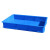 胶盘长方形塑料周转箱方盘浅盘盒子托盘鸽子洗澡盆养殖收纳盘加厚 5号塑料盘加厚蓝