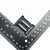UTX 双向日子扣 日字扣 交叉调整 防滑 DIY配件扣具 黑色两边内宽20中间20mm
