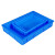 塑料方盘浅盘长方形塑料盆塑料盘周转箱盒子托盘零件面包分类箱 7号方盘蓝     410*410*80mm