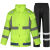 定制反光雨衣雨裤新式交通安全防雨服高速救援巡逻物业成人分体荧光绿 300D 橙色套装 M