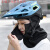 冬季保暖头套摩托车男防护头罩电动车骑行围脖防风防寒头盔内面罩 草绿色