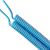 定制适用双排TPU高压气管聚氨酯并排双拼双色焊具耐磨螺旋伸缩弹簧气动管 10*6.5mm-9m蓝黑