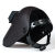 山头林村适用于电焊面罩头戴式全脸防护罩烧焊工专用氩弧焊帽翻盖眼镜面具 黑色面罩+10片7号黑+10片白玻璃
