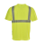 安大叔JJ-E774圆领反光T恤 3M反光材料100%涤纶透气鸟眼布 一件装 荧光黄（加LOGO） 3XL 