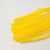 飞尔（FLYER）塑料网袋网兜 包装尼龙洞袋 手提网眼袋 40cm不带扣 黄色 100个/袋