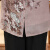 朵诗澜（Duoshilan）奶奶装七分袖衬衫老年人夏装女60岁7080老人衣服妈妈装老太太衬衣 绿色 XL(建议95-110斤)