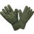 筑采（ZHUCAI）防寒手套 冬季加厚老式手套户外工作防风连指羊羔绒棉手套 军绿色 五指手套一双 
