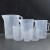 川工聚惠 塑料计量杯 透明量杯烧杯 带刻度杯 测量杯容量杯 250ml（无柄） 10个装