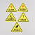 有豫 PVC三角形安全标识牌 告示牌 当心伤手标志牌 8cm*8cm*8cm 50个/包 单位：包