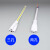 定制ledT5t8一体化灯管电源插头线支架日光灯延长线连接三芯三插 T5T8[三孔](单头15厘米)100