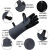 工孚 铝箔焊工手套隔热防烫手套耐高温电焊手套  一双价 黑灰色40cm 