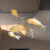 金鱼雕塑铁艺轻奢中式空中悬挂吊饰金属网格商场酒店大型摆件定制 红色100厘米