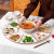 佩尔森（CERAMICS）拼盘套装2024新款圆桌家用过年团圆菜盘子陶瓷碗筷餐具碗碟套装 莲年有鱼4.5英寸米饭碗 1件套