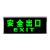 北巡1安全出口指示牌贴纸楼梯疏散通道地贴紧急逃生标志标识应急墙贴 双向安全出口 经久耐磨