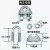 国标重型镀锌钢丝绳卡头玛钢夹头锁扣U型绳扣U形扣夹猫爪m5m6 重型卡头M3【5个】